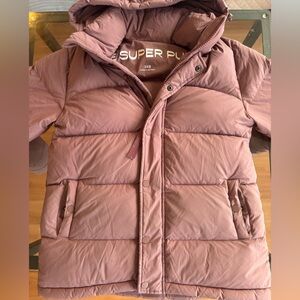 Aritzia superpuff mauve 2XS